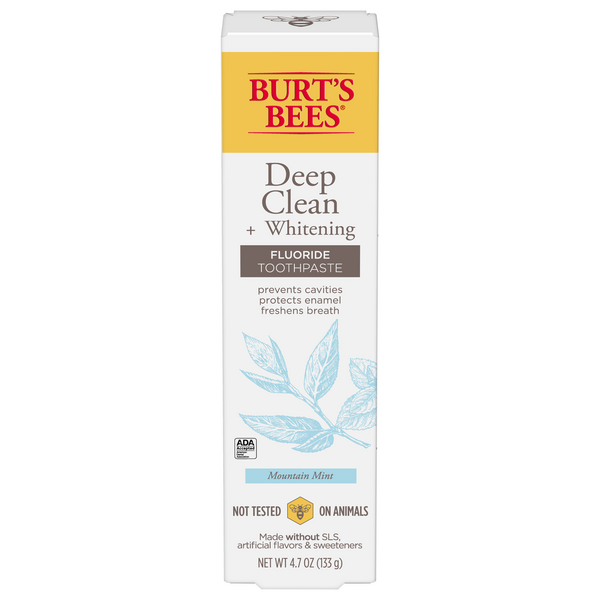 Save on Burt's Bees Deep Clean + Whitening Fluoride Toothpaste Mountain