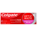 Colgate Optic White Sensitivity Relief Soothing Mint Flavor Toothpaste