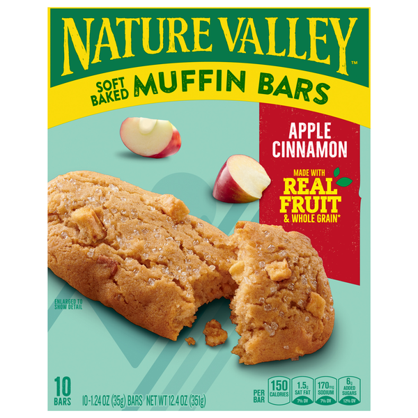 Nature Valley Apple Cinnamon Soft Baked Muffin Bars - 10 ct