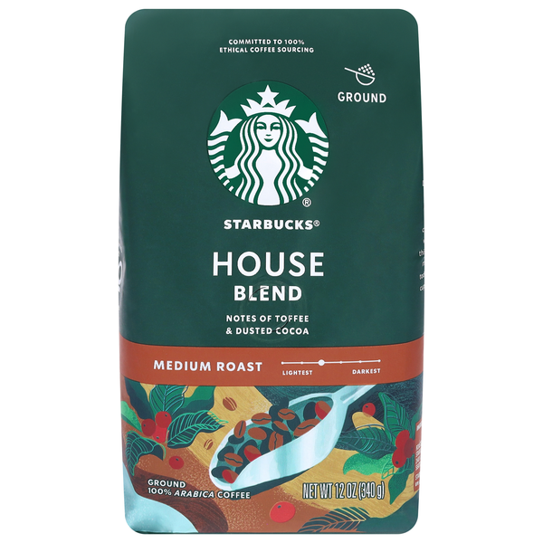 Starbucks House Blend Medium Roast Ground Coffee