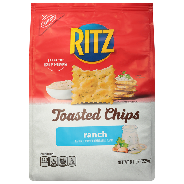 Save on Nabisco Ritz Toasted Chips Ranch Order Online Delivery MARTIN'S