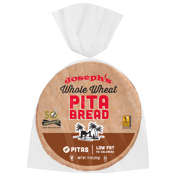 Joseph's Whole Wheat Pita Bread - 4 ct