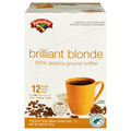 Hannaford Brilliant Blonde Light-Medium Roast Single Serve Coffee Cups