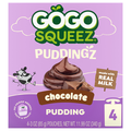 GoGo squeeZ PuddingZ Chocolate Pudding - 4 ct