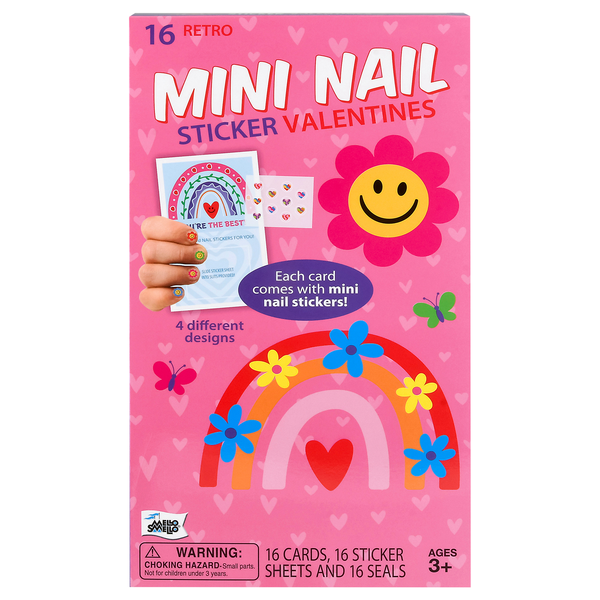 Mello Smello Retro Mini Nail Sticker Valentine's Day Cards