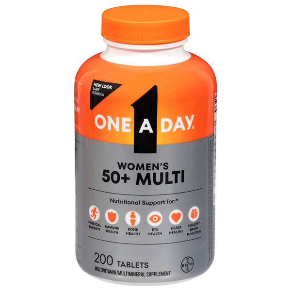 One A Day Women's 50+ Complete Multivitamin Supplement Tablets