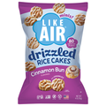 Like Air Vegan Gluten Free Cinnamon Bun Drizzled Rice Cakes