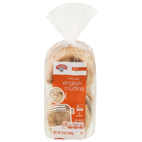 Hannaford Wheat Fork Split English Muffins - 6 ct