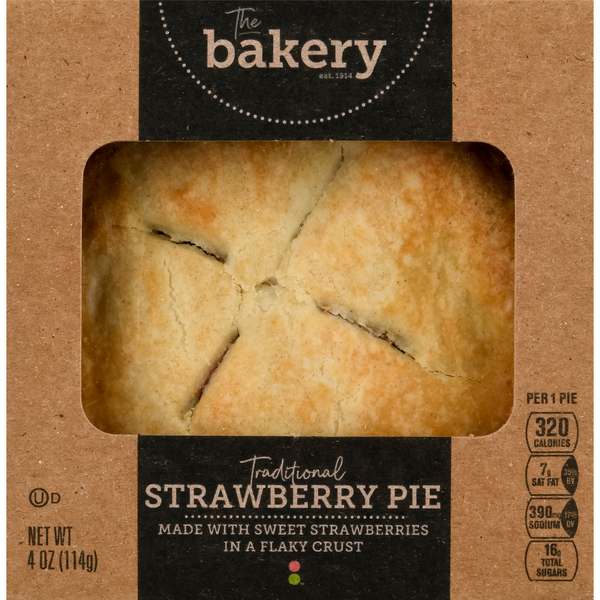 Stop & Shop The Bakery Traditional Strawberry Pie 4 Inch