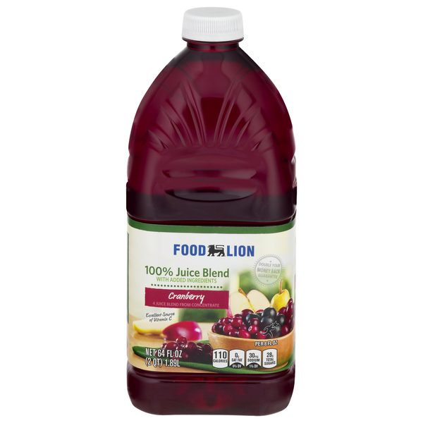 Food Lion 100% Juice Blend Cranberry