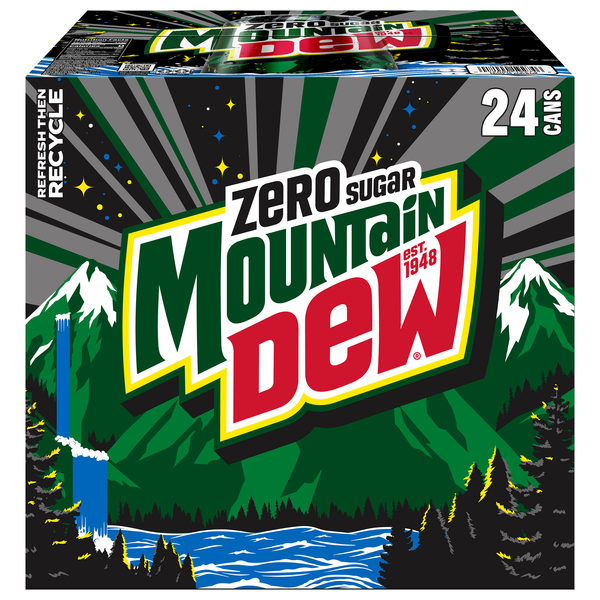 Mtn Dew Zero Sugar Citrus Soda - 24 pk