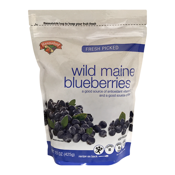 Hannaford Fresh Picked Wild Maine Blueberries Frozen