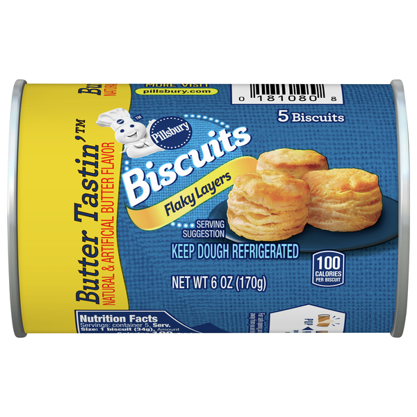 Pillsbury Flaky Layers Butter Tastin' Biscuits - 5 ct