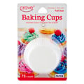 Crave Full Size White Baking Cups