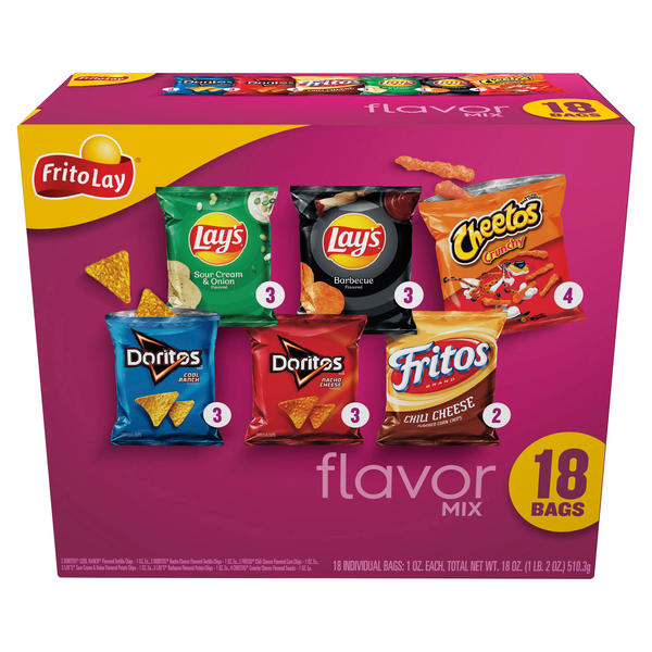 Frito-Lay Snacks Flavor Mix Variety Pack - 18 ct