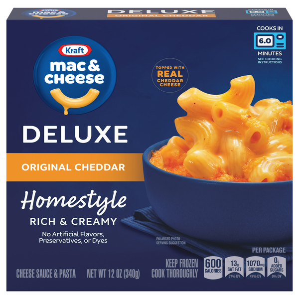 Kraft Deluxe Homestyle Original Cheddar Mac & Cheese Dinner