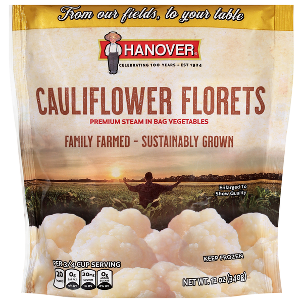 Hanover Steam-in-Bag Cauliflower Florets Frozen