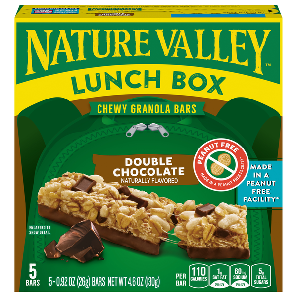 Nature Valley Lunch Box Double Chocolate Chewy Granola Bars - 5 ct