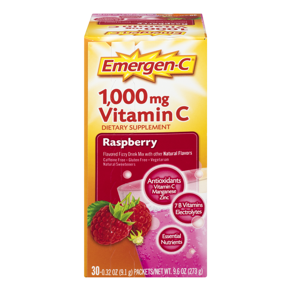 Save on EmergenC Fizzy Drink Mix Raspberry Dietary Supplement 1000mg