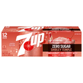 7UP Zero Sugar Shirley Temple Pomegranate & Cherry Flavored Soda - 12 pk