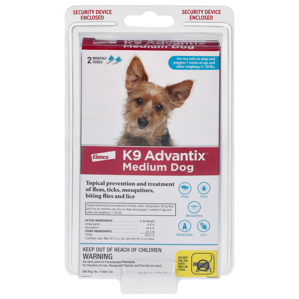 Elanco K9 Advantix Topical Flea & Tick Treatment Medium Dog
