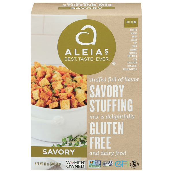 Aleia's Stuffing Mix Savory Gluten Free Dairy Free