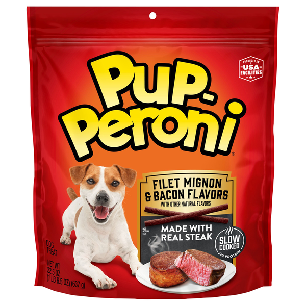Pup-Peroni Filet Mignon & Bacon Flavors Dog Treats