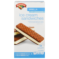 Hannaford Light Vanilla Ice Cream Sandwiches - 12 ct
