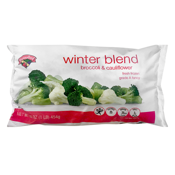 Hannaford Winter Blend Broccoli & Cauliflower Frozen