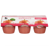 Food Lion Strawberry Applesauce Cups - 6 ct