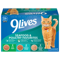 9Lives Seafood & Poultry Favorites Wet Cat Food Variety Pack - 24 ct