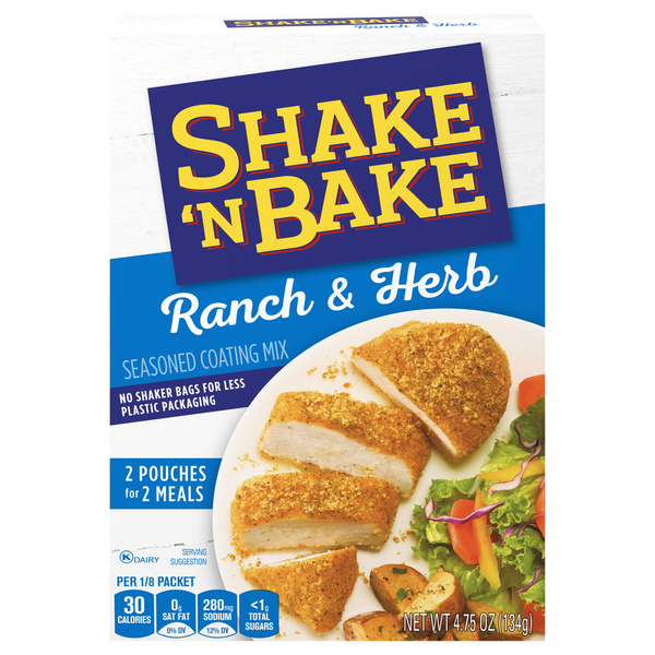 Shake 'N Bake Ranch & Herb Seasoned Coating Mix - 2 ct