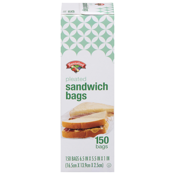 Hannaford Sandwich Bags Pleated