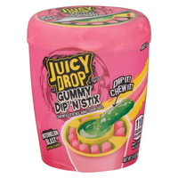 Juicy Drop Watermelon Blast Gummy Dip 'N Stix Candy