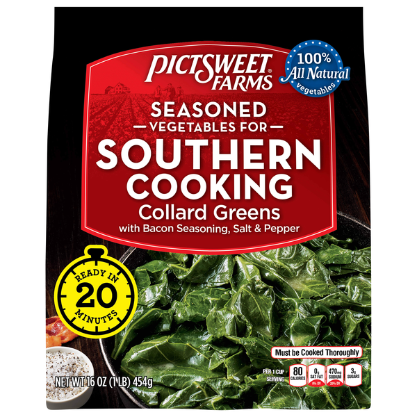 Pictsweet Farms Seasoned Collard Greens Frozen