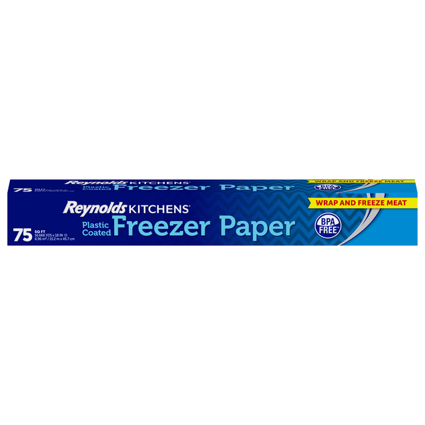 Reynolds Kitchens Plastic Coated Freezer Paper 18 Inch Wide