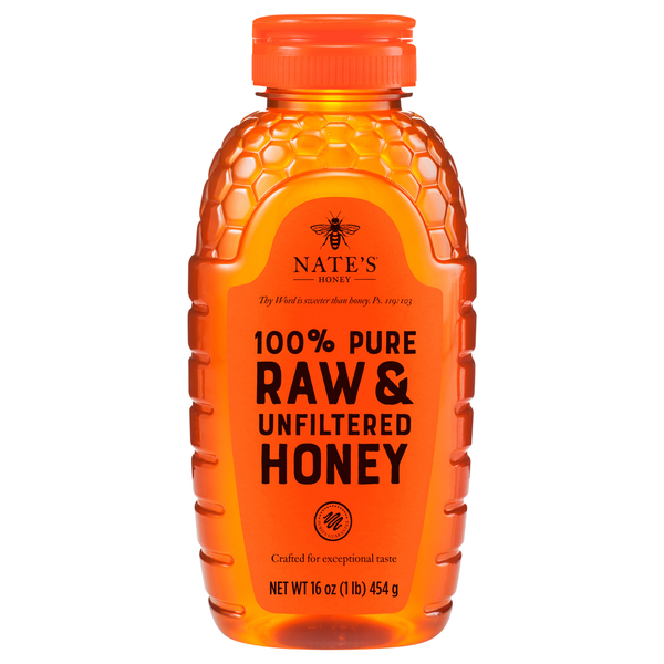 Nate's 100% Pure Raw & Unfiltered Honey