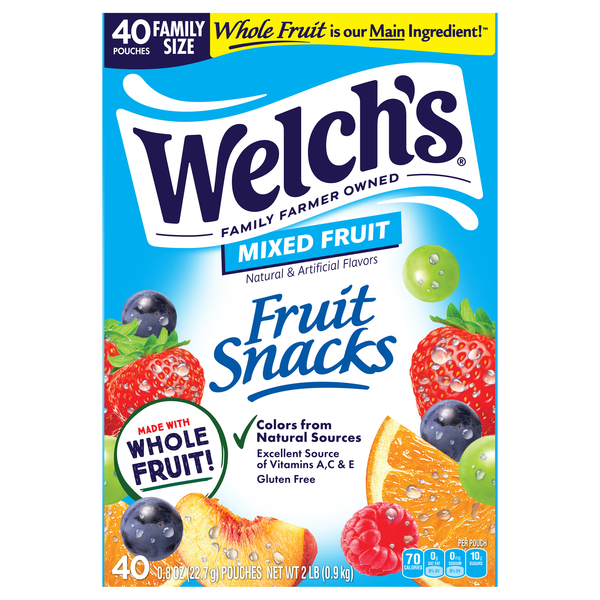Welch's Fruit Snacks Mixed Fruit - 40 ct