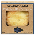 No Sugar Added Baked Blueberry Pie 4 Inch