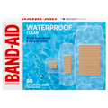 Band-Aid Clear Waterproof Adhesive Bandages Assorted Sizes