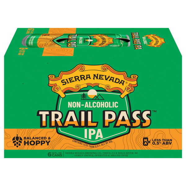 Sierra Nevada Trail Pass Non-Alcoholic IPA Beer - 6 pk
