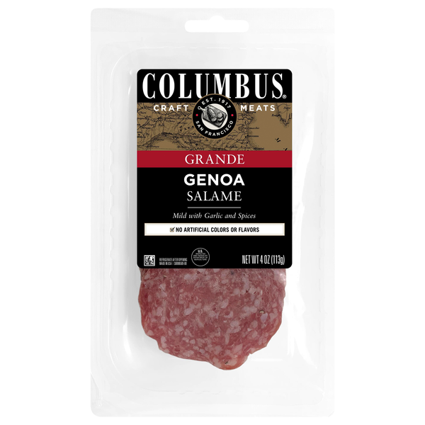 Columbus Grande Genoa Salame Sliced