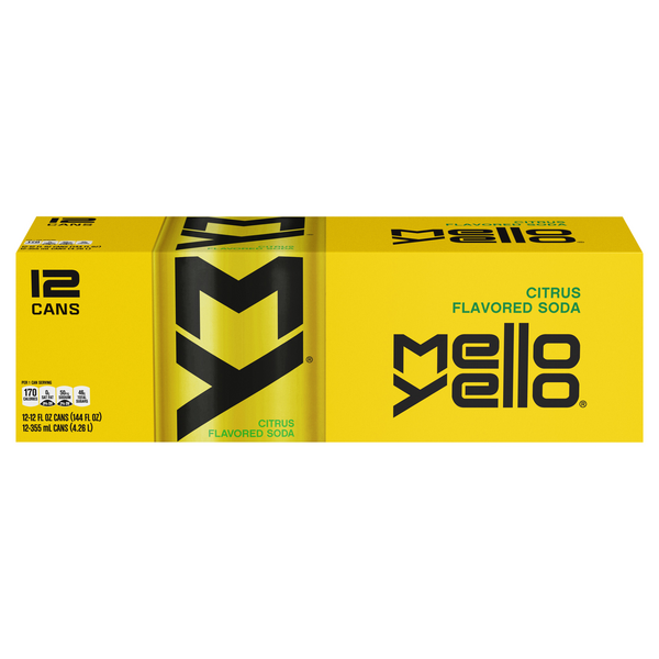 Mello Yello Citrus Soda - 12 pk