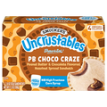 Smucker's Uncrustables PB & Chocolate Hazelnut Spread Sandwich - 4 ct