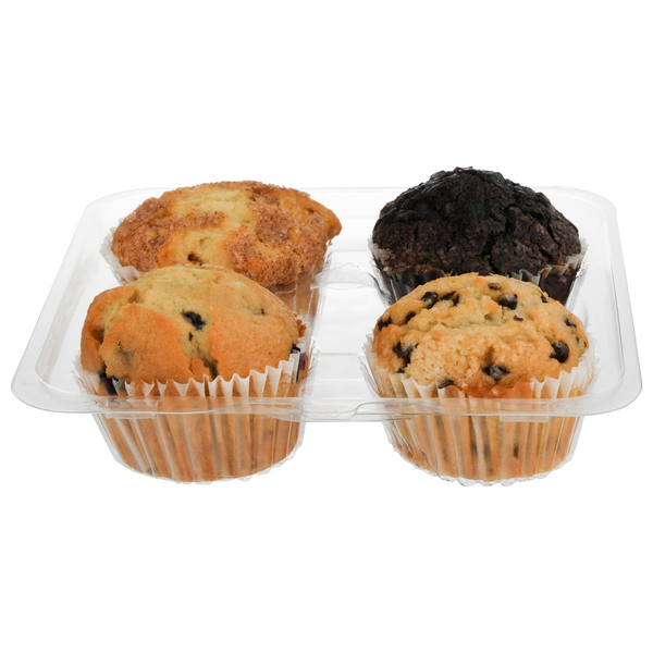 Hannaford Bakery Assorted Muffins - 4 ct