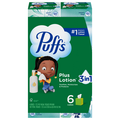 Puffs Plus Lotion Gentle & Soothing 2-Ply Tissue 72 ct ea - 6 pk