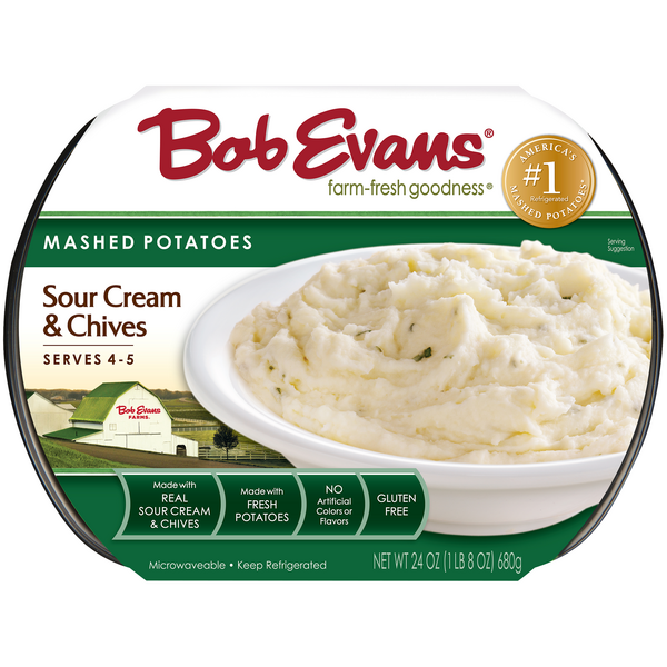 Save on Bob Evans Mashed Potatoes Sour Cream & Chive Gluten Free Order Online Delivery Stop & Shop