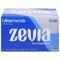 Zevia Caffeine Free Zero Sugar Cola Soda - 6 pk