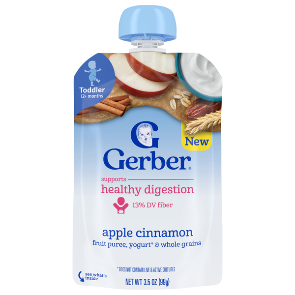 Gerber Toddler Apple Cinnamon Fruit Puree Yogurt