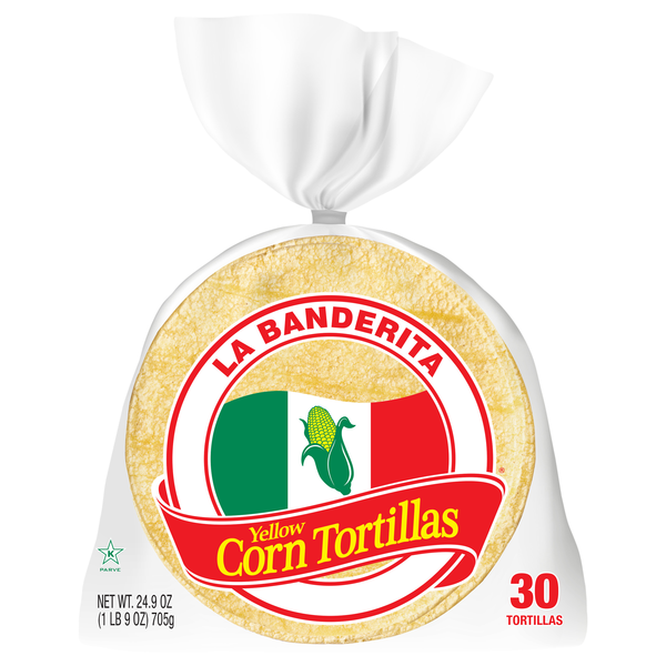 La Banderita Gluten Free Yellow Corn Tortillas 5.5 Inch - 30 ct